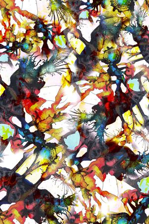 抽象印花华亿平台图片