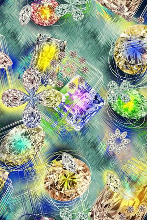 几何印花华亿平台图片