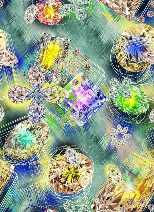 几何印花华亿平台图片