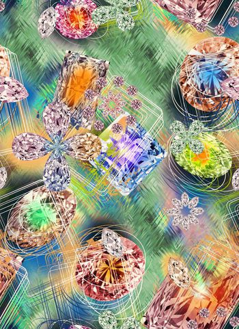 258318-抽象几何钻石