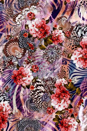 动物纹印花华亿平台图片