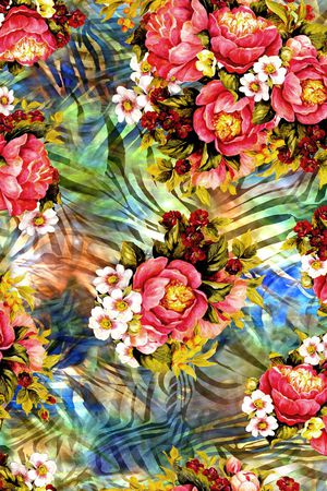 动物纹印花华亿平台图片