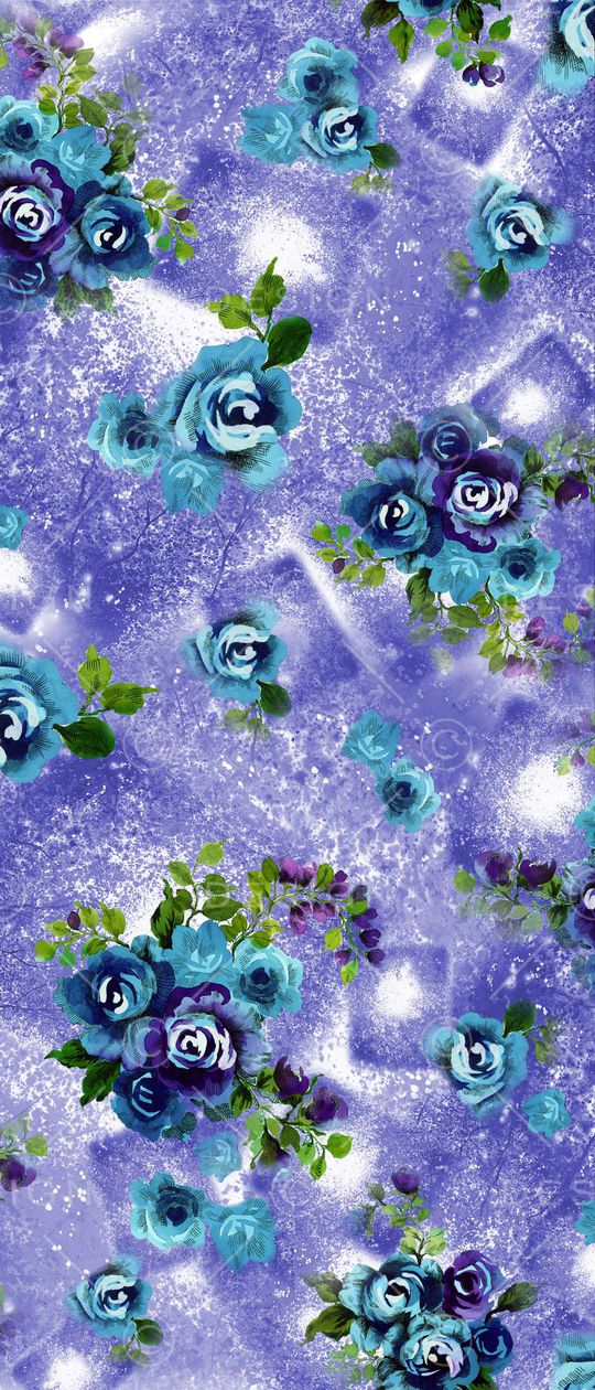 家纺 花卉 紫色 梦幻印花华亿平台图片