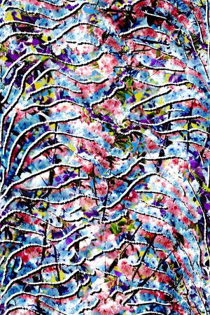 抽象印花华亿平台图片