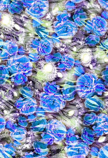 258576-花卉花朵宝石珠宝斑马纹动物纹组合