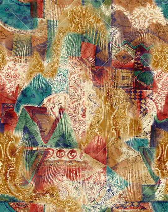 几何印花华亿平台图片