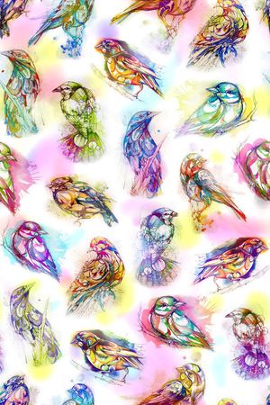 水彩印花华亿平台图片