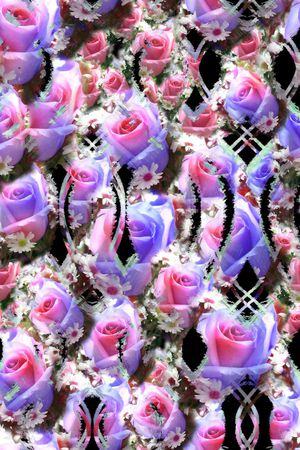 玫瑰印花华亿平台图片