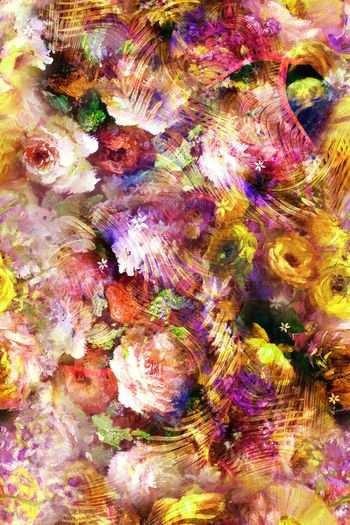 258957-多色油画花系