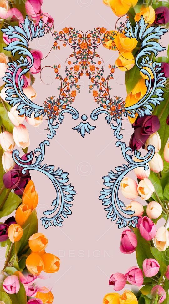 花卉印花华亿平台图片