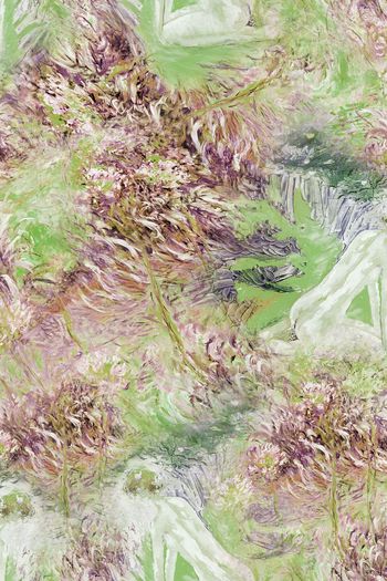 258982-抽象派少女和话油画基底