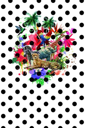 非洲动物印花华亿平台图片