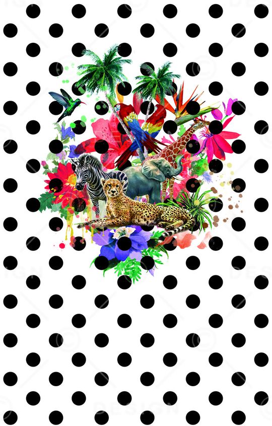 非洲动物印花华亿平台图片