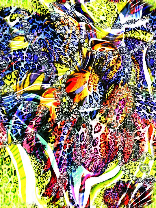 豹纹印花华亿平台图片