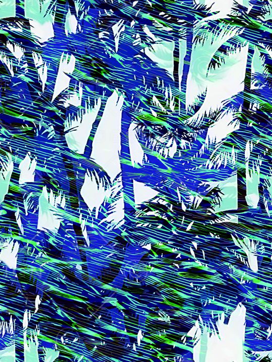 热带风情 非洲 椰子树 女装 家纺印花华亿平台图片