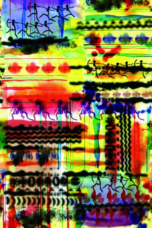 抽象印花华亿平台图片