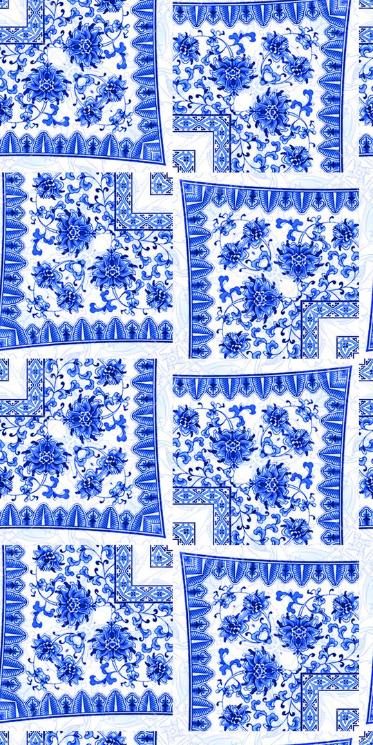 青花印花华亿平台图片