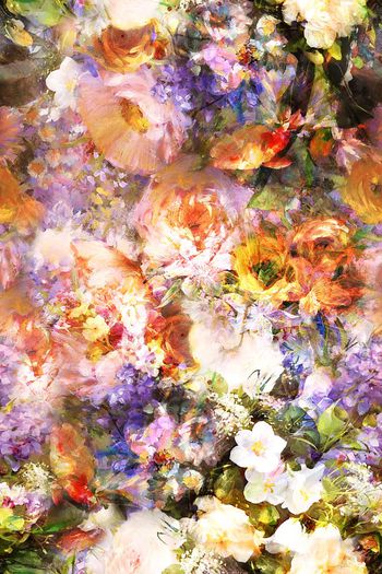 花卉印花华亿平台图片