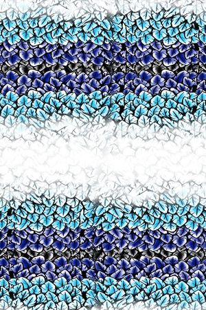 抽象 定位 横条 树叶 传统印花华亿平台图片