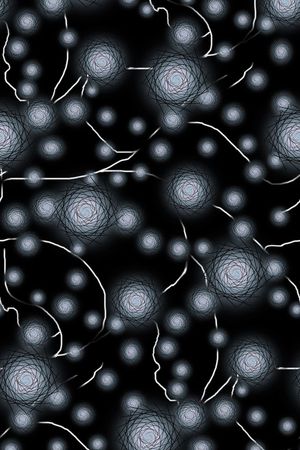 黑底 圆圈 点点印花华亿平台图片