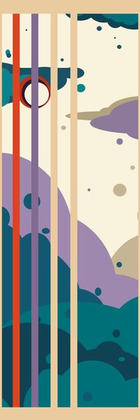 不规则几何印花华亿平台图片