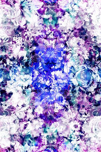 259536-水墨般色彩花卉