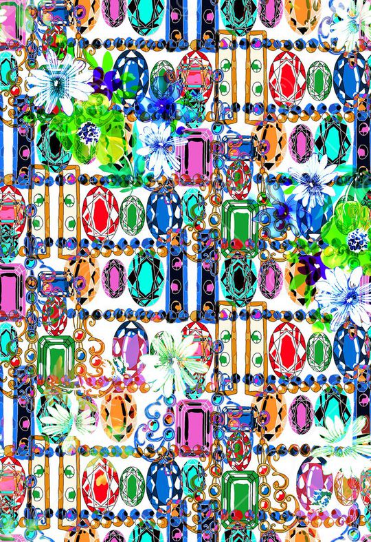 花卉印花华亿平台图片