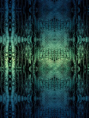 259698-渐变鳄鱼纹多层次数码印花