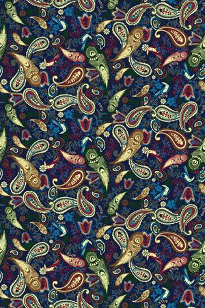 佩斯利纹印花华亿平台图片