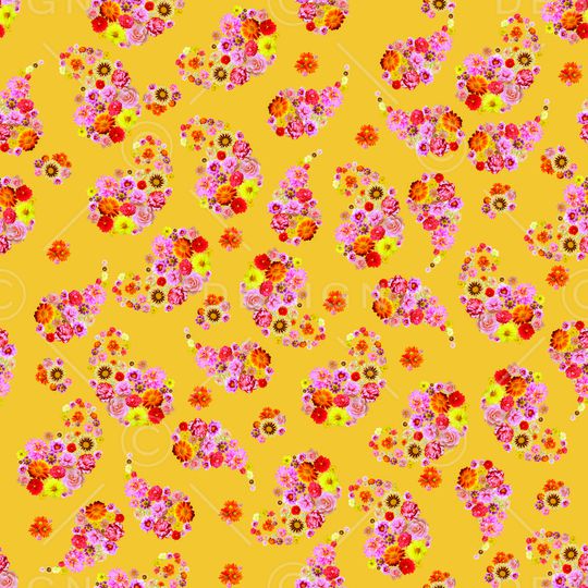 ♥红桃A〖花鸟天堂〗印花华亿平台图片