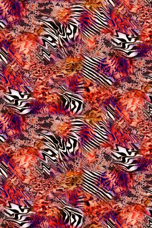 斑马纹印花华亿平台图片