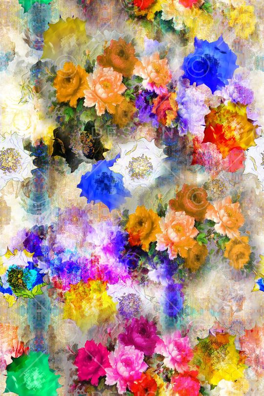 抽象印花华亿平台图片