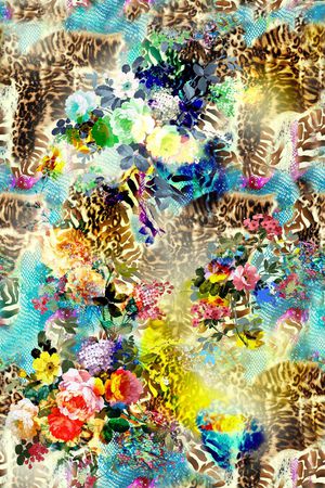 腰果   动物纹  花等印花华亿平台图片