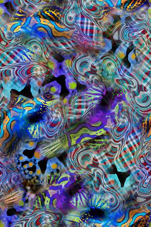 抽象印花华亿平台图片