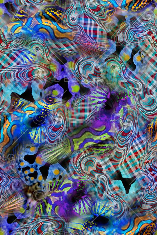 抽象印花华亿平台图片