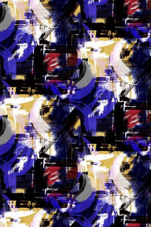 抽象印花华亿平台图片