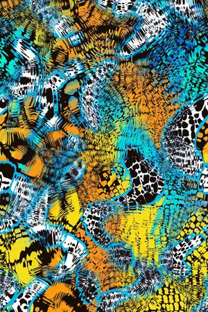 动物纹印花华亿平台图片