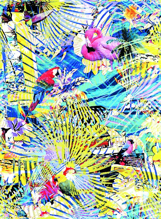 植物印花华亿平台图片