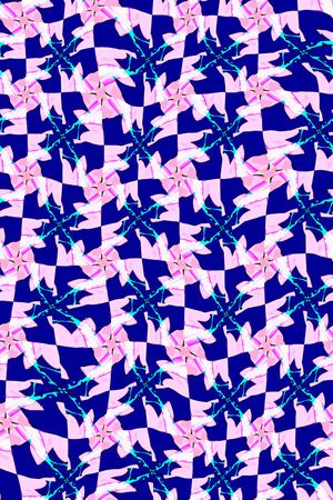 几何 方块印花华亿平台图片