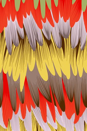 羽毛印花华亿平台图片