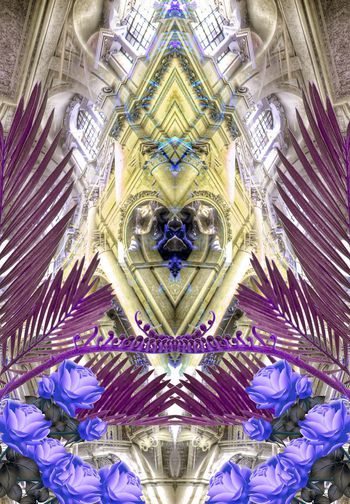 260429-前幅定位花卉植物宫廷风组合印花