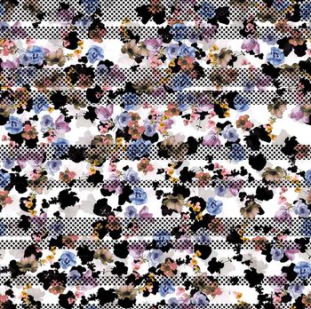 260532-圆点条纹花卉