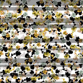 260533-圆点条纹花卉
