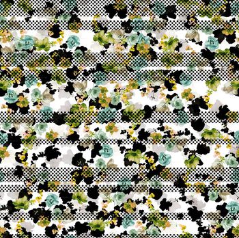 260534-圆点条纹花卉