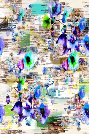 抽象印花华亿平台图片