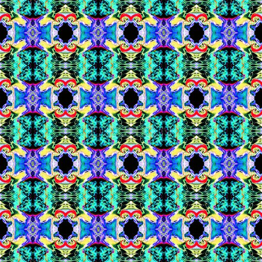 欧式 抽象 几何 复古 建筑房顶花纹印花华亿平台图片