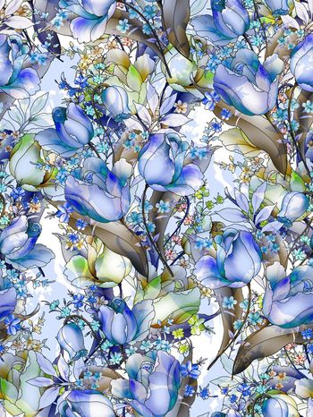 260738-多彩花卉花朵组合