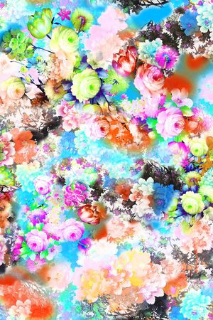 花卉印花华亿平台图片