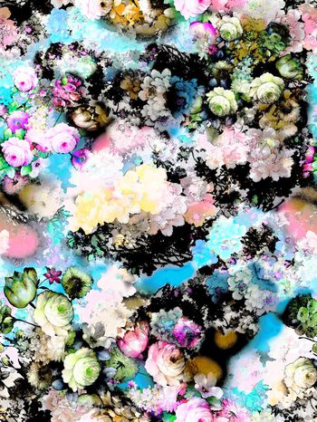 260785-多彩水墨花卉组合