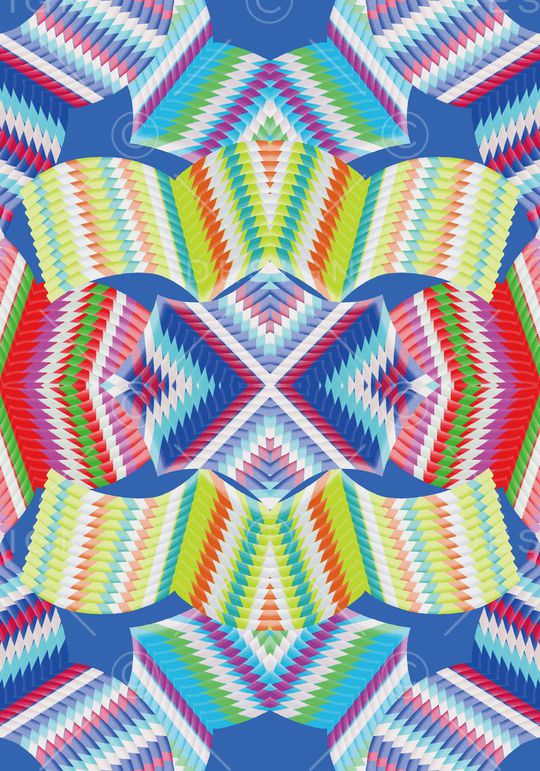 几何印花华亿平台图片